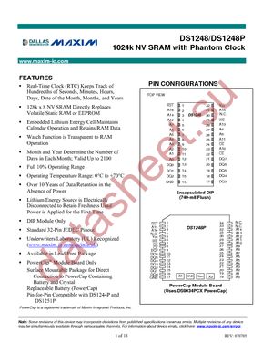 DS1248W-120IND datasheet  